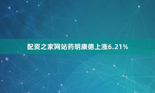 配资之家网站药明康德上涨6.21%